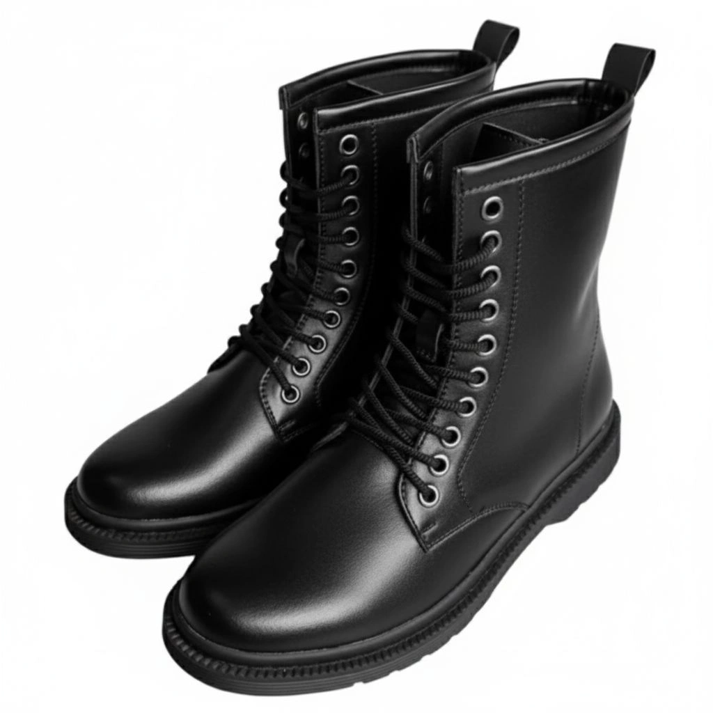 HARVEY - Sepatu Docmart Tinggi FullBack1 10Hole Pria
