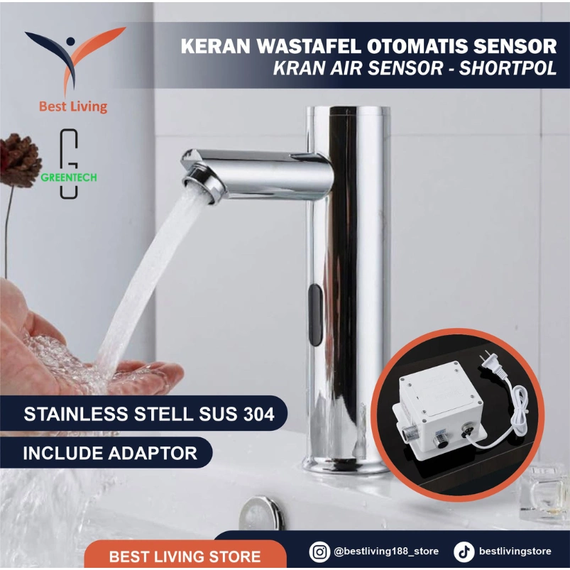 KRAN WASTAFEL SENSOR OTOMATIS SUS 304 HIGH QUALITY