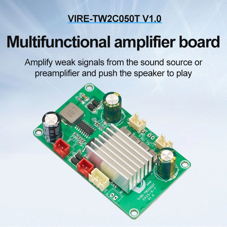 power amplifier 50W+50W Amplifier board TPA3116 Dual 2 Channel Digital Stereo Classe D Audio TW2C050T V1.0