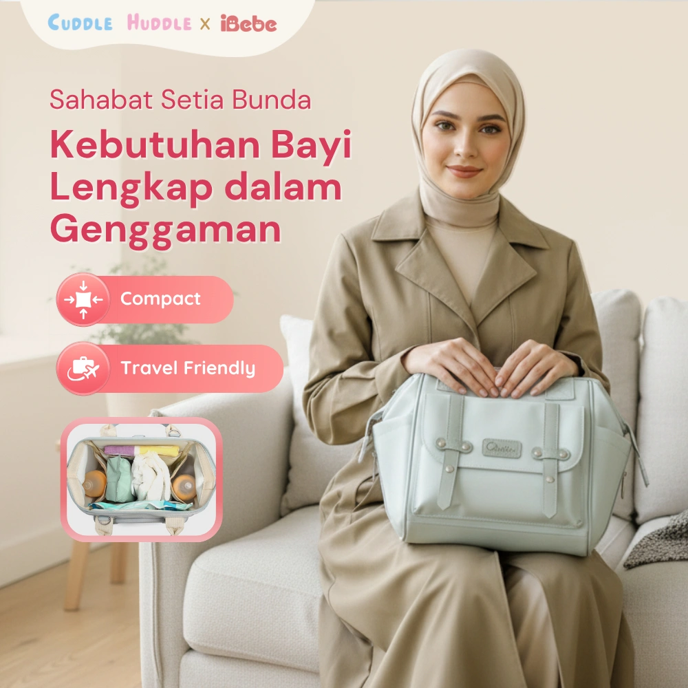 cuddlehuddle Tas Bayi Multifungsi Baby Diapers Bag Perawatan Tas Perlengkapan Ransel selempang, sandang di bahu, atau tenteng