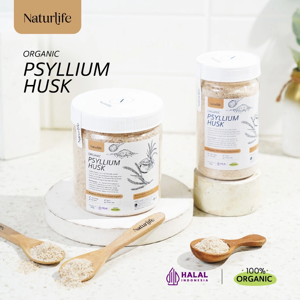 PSYLLIUM HUSK MINUMAN SERBUK SERAT ALAMI UNTUK SEMBELIT | DETOKS | HALUS PEMBERSIH USUS FIBER DRINK | ORGANIK POWDER | TINGGI SERAT NUTRIFARM / BEORGANIK / DARI BUMI / SAFIYA / GALLEO