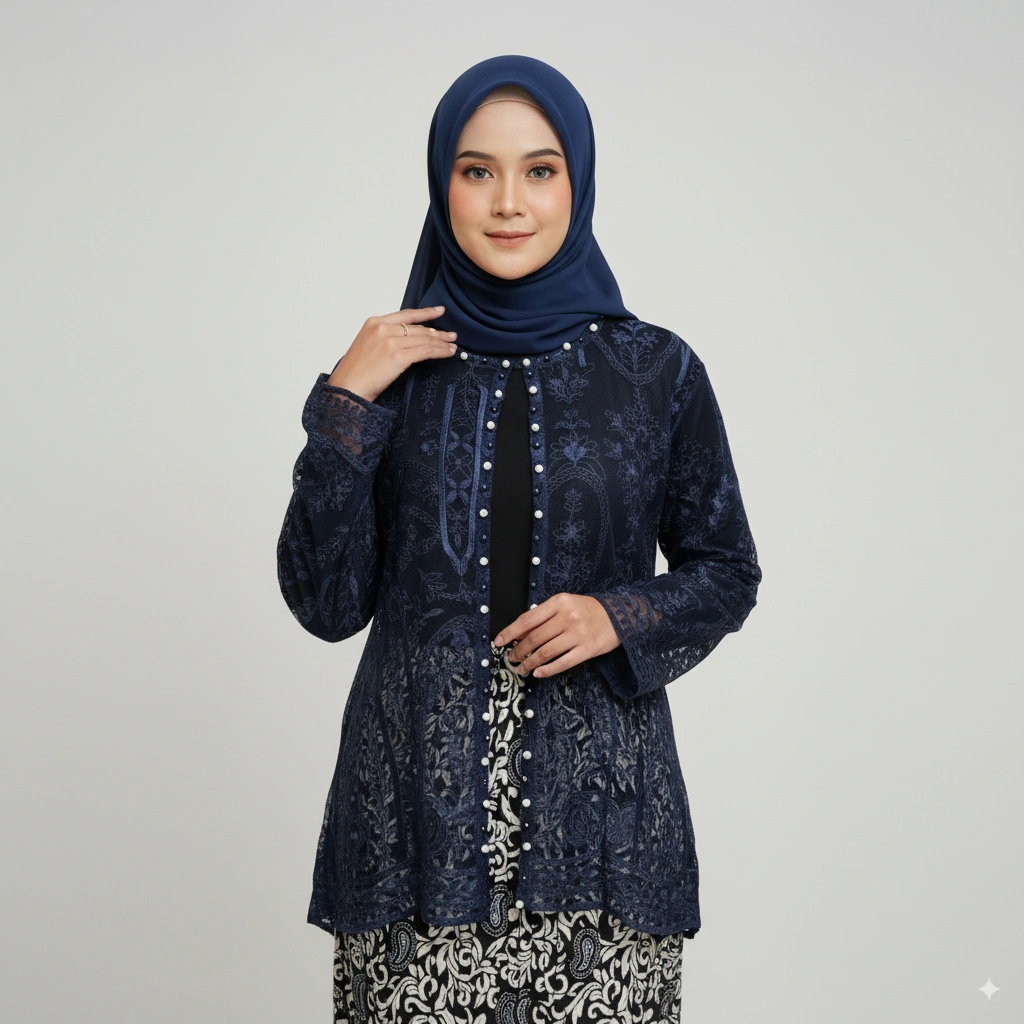 Outer Brukat Full Payet Mutiara Wanita Kekinian || Outer Brukat Etnik Mutiara Untuk Kondangan