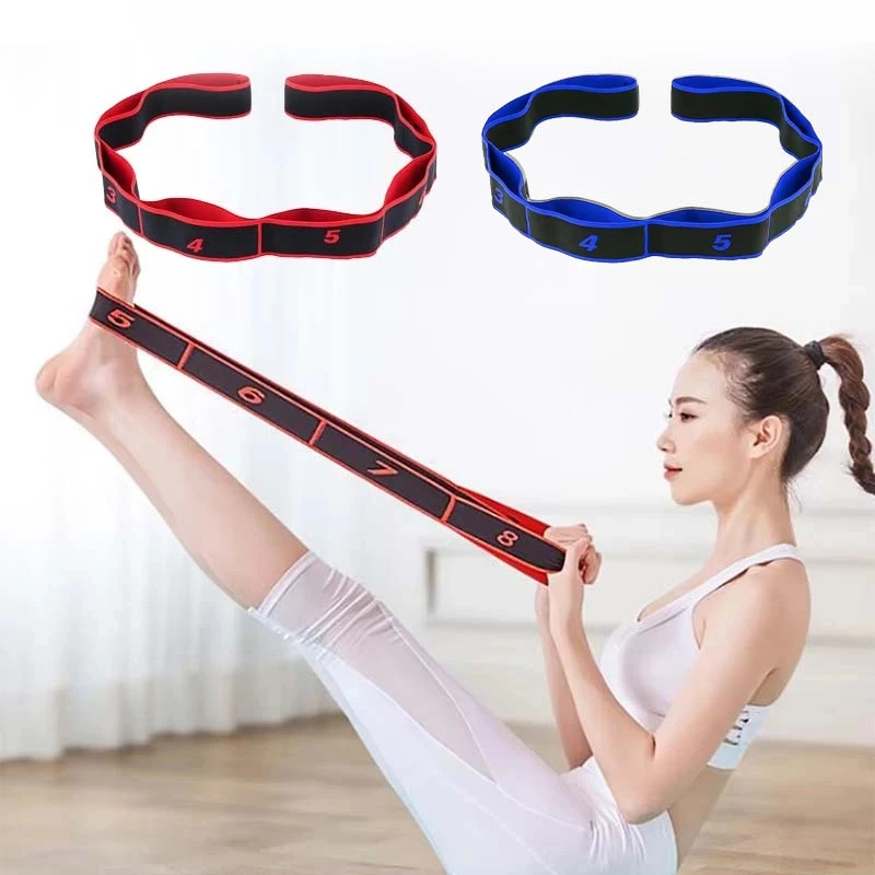 90*4cm Tali Elastis Yoga Tali Yoga Stretching - Yoga Strap Tali Untuk Olahraga Otot Stretching