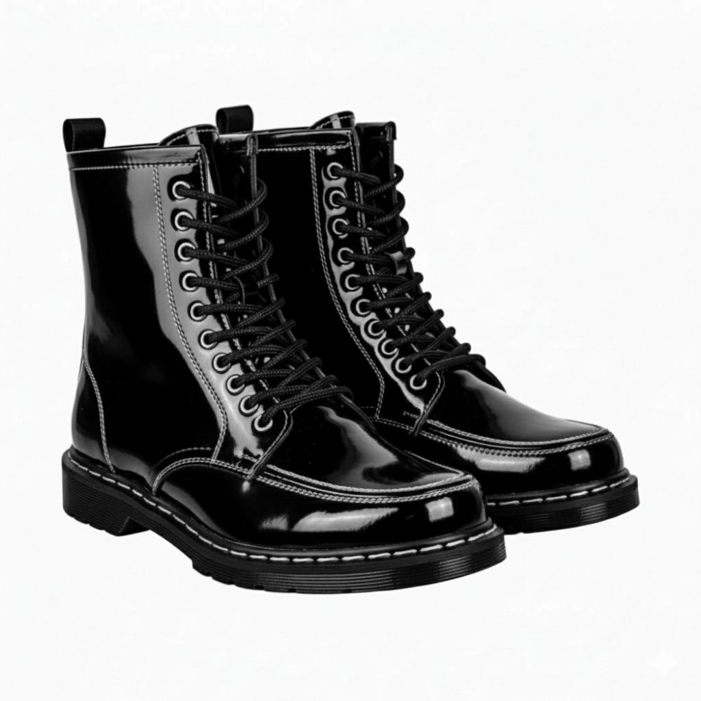 HARVEY - Sepatu Docmart Boots Balck Venom 10Hole Pria