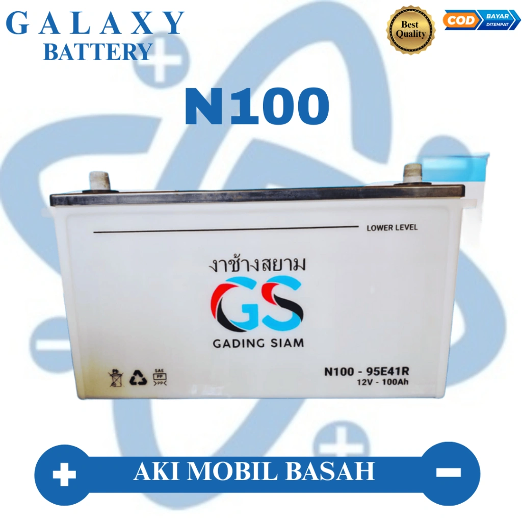 Gading Siam N100 (95E41R) Accu Basah 12v 100Ah