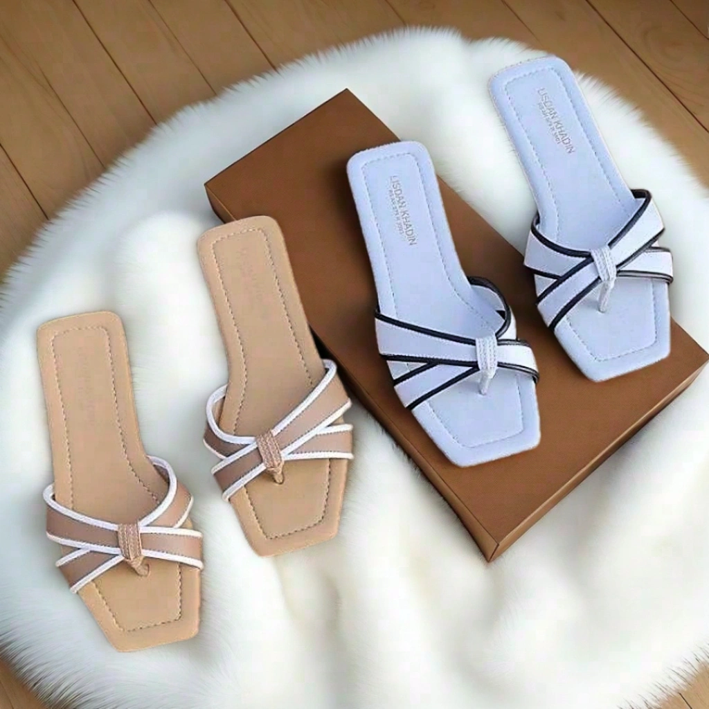 lisdan khadin flat sandal teplek wanita size 35 43 DN07