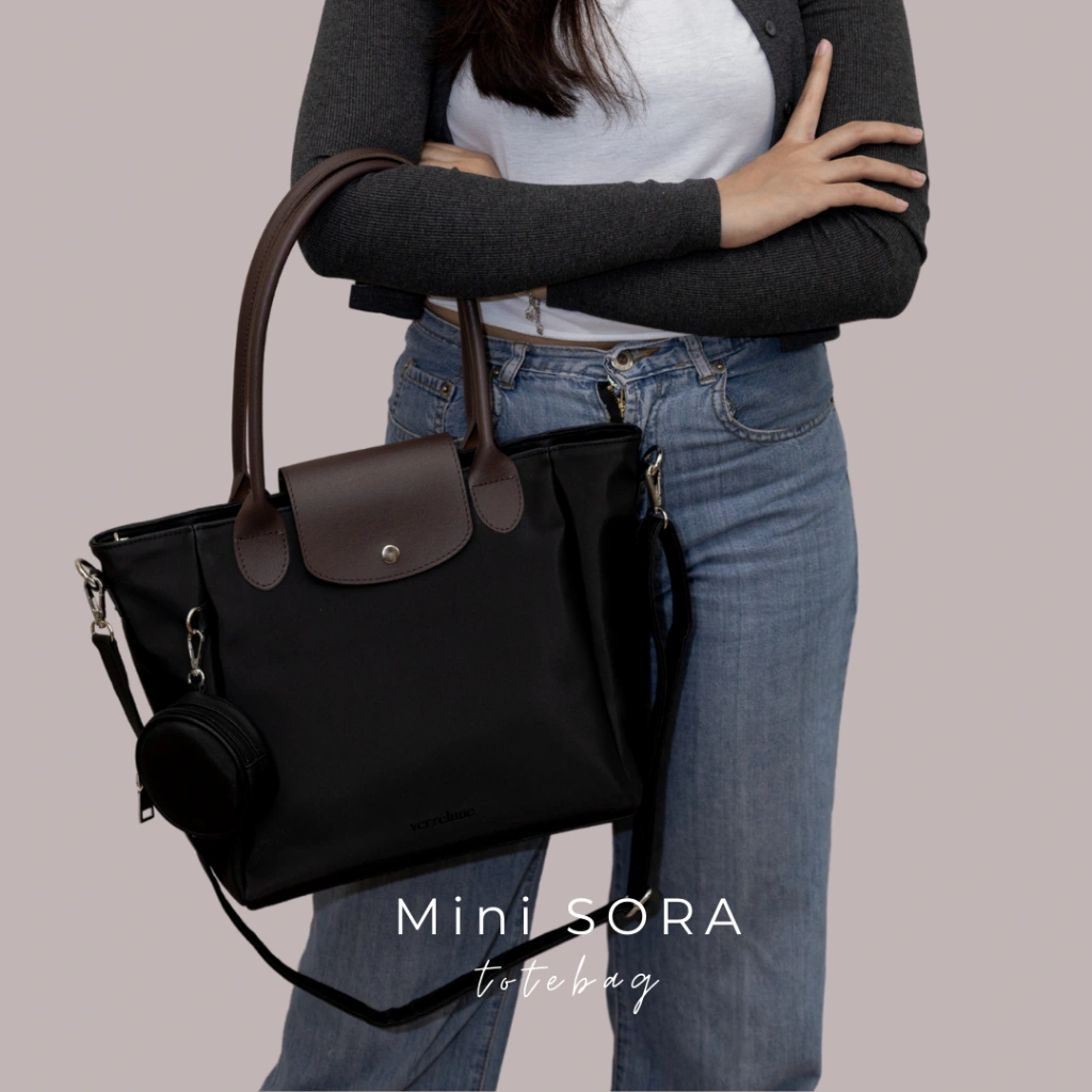Mini Sora Bag - Verrelune | TAS KERJA WANITA | TOTEBAG ANTI AIR | TAS LAPTOP 13 INCH & IPAD
