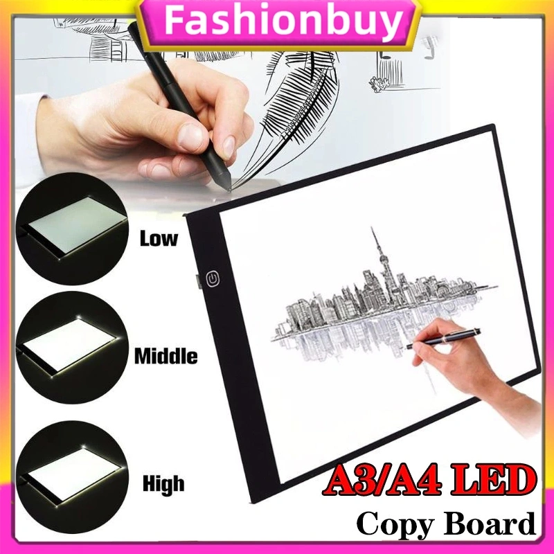 Lampu Pad Copyboard LED USB | Tablet Tracing Menggambar, Sketsa Animasi, Stensil Lukisan Berlian