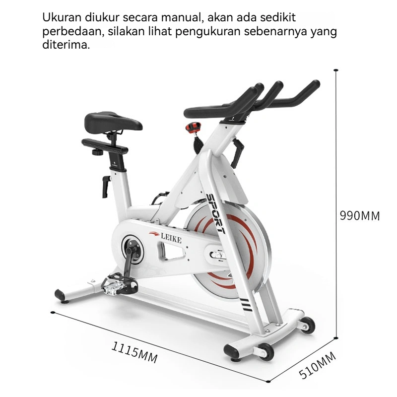 Sepeda Spinning Leike Ultra Senyap Sepeda statis tingkat lanjut Peralatan Kebugaran Dalam Ruangan Sepeda Statis 31kg