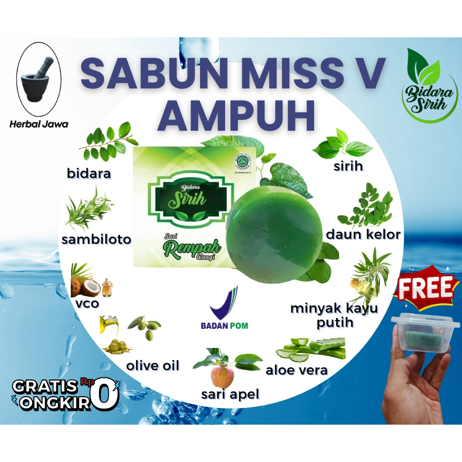 sabun miss v dan gatal selangkangan { keputihan, gatal plentingan, eksim, dll } BIDARA SIRIH BPOM.