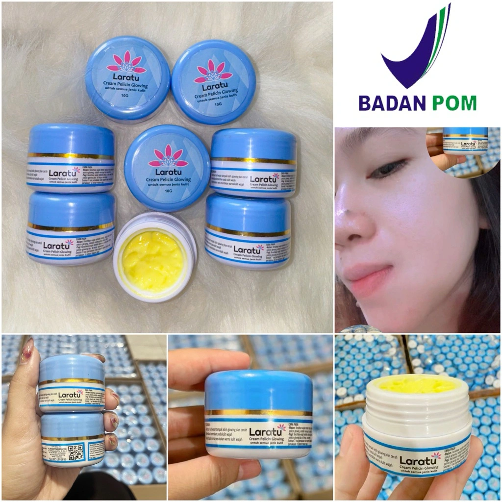 CREAM LARATU / CREAM PELICIN GLOWING / BPOM / ASLI AMPUH / CREAM FLEK / CREAM JERAWAT