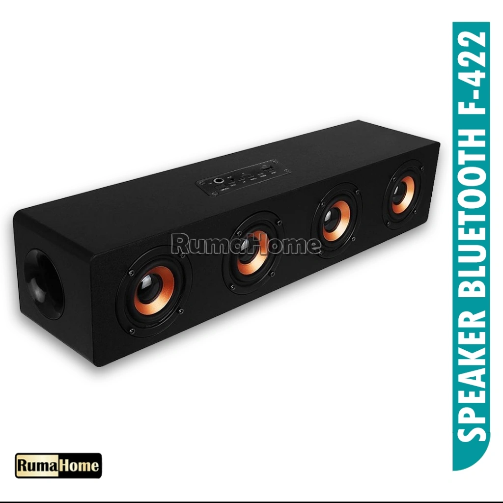 Soundbar F-422 Speaker Wireless theater audio,  Stereo subwoofer  Speaker Portable Garansi Resmi 1 Tahun
