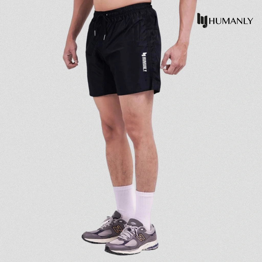 HUMANLY.CO Sportswear Basic ViscosRunning Short Pria Dry Fit || Celana Running Pria