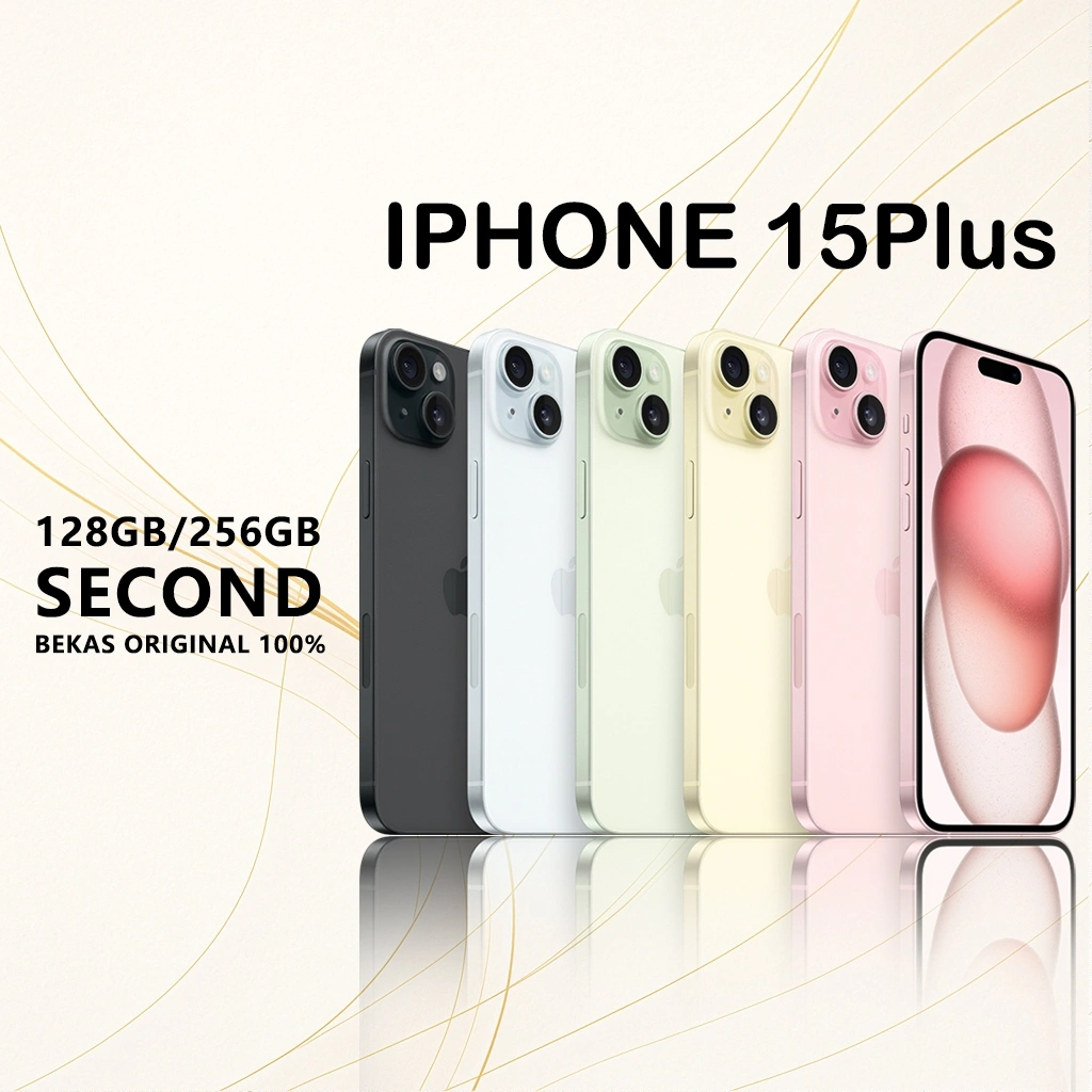 iPhone 15  128GB iPhone 15 Plus 128GB 256GB SECOND Original 100% Mulus Fullset sale murah