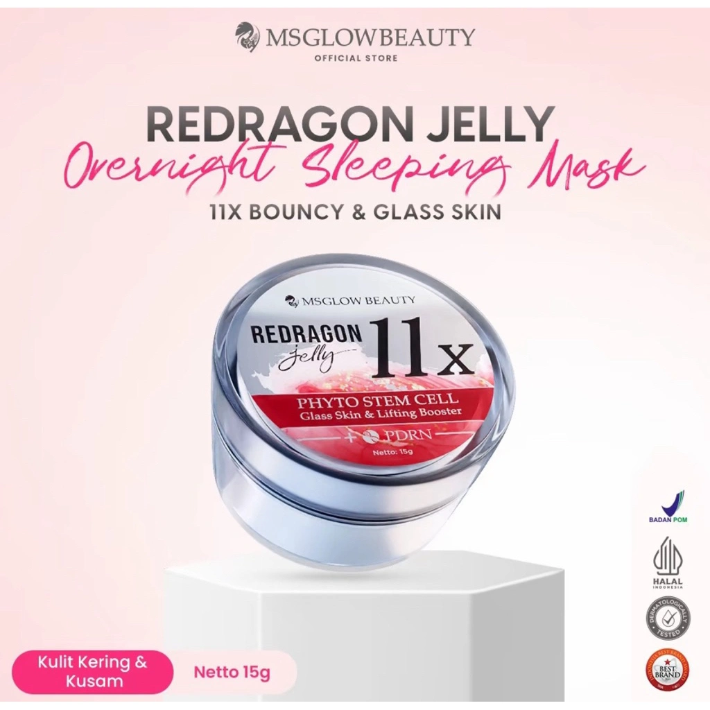 MS Glow Red Dragon Jelly - Overnight Moisturazer - Sleeping Mask