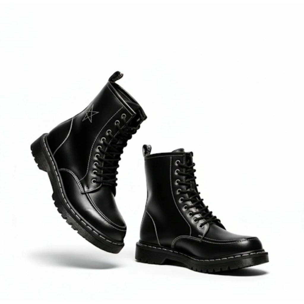 HARVEY - Sepatu Docmart Stars Boots Tinggi 10Hole Pria
