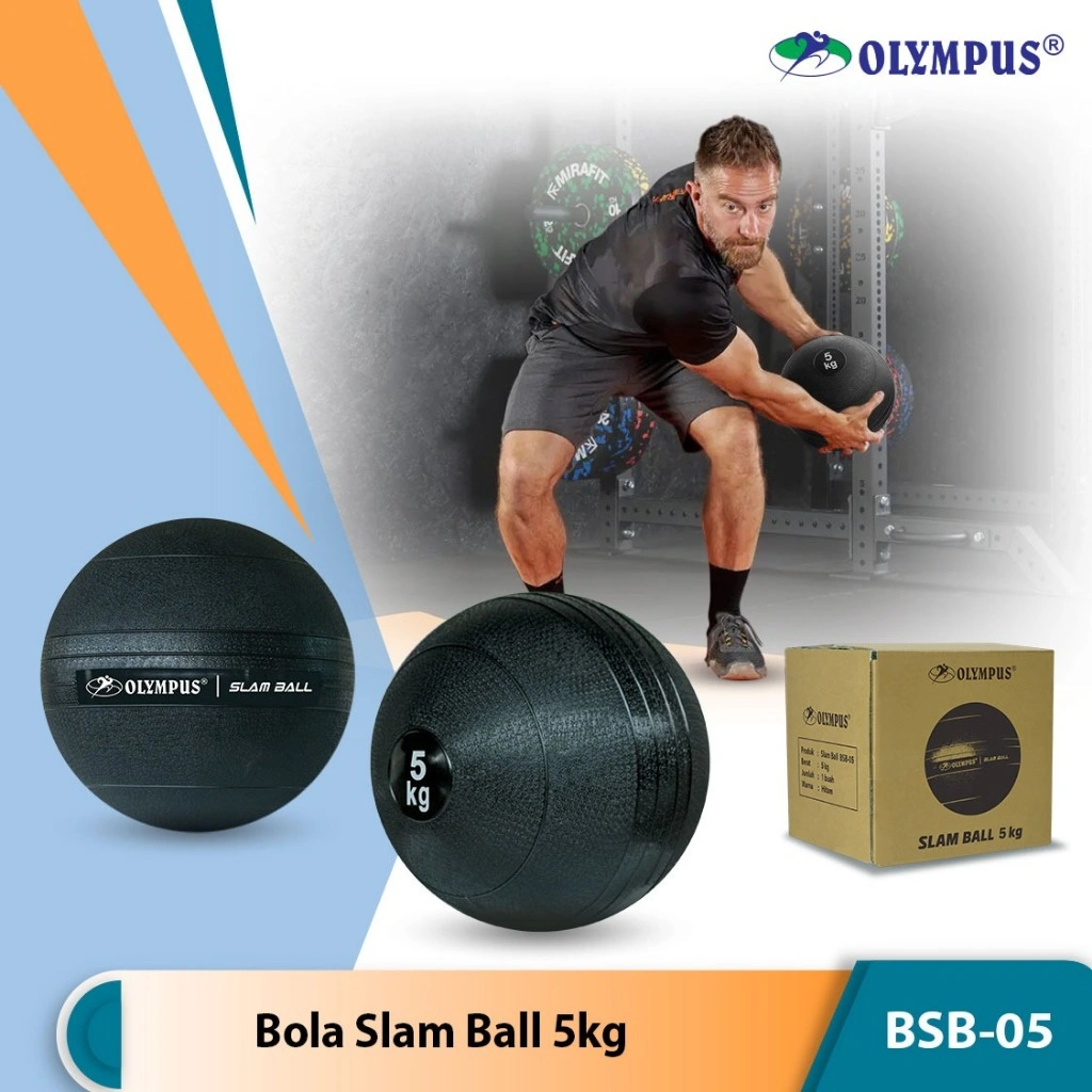 Olympus Bola Slam Ball 5kg Bola Bantingan Medicine Ball