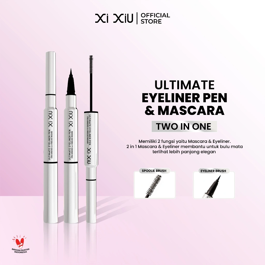Xi XiU ULTIMATE Eyeliner Pen XTRA GORGEOUS with FABULOUS Mascara | 2in1 Mascara & Eyeliner 