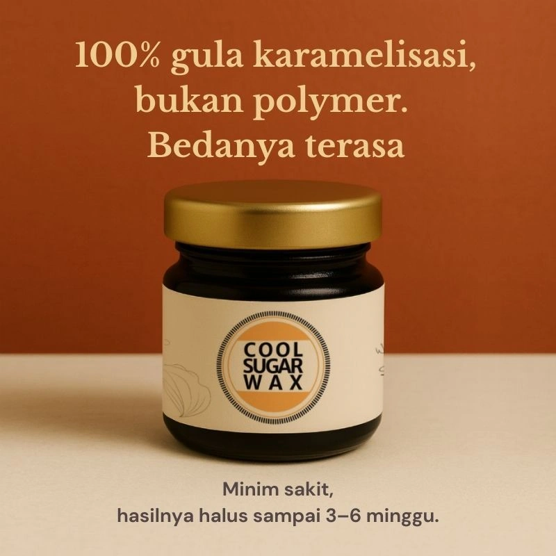 Mini Coolsugar Waxing Kit Perontok Pencabut Wax Natural Penghilang Bulu Ketiak Sugar Pembersih Cabut
