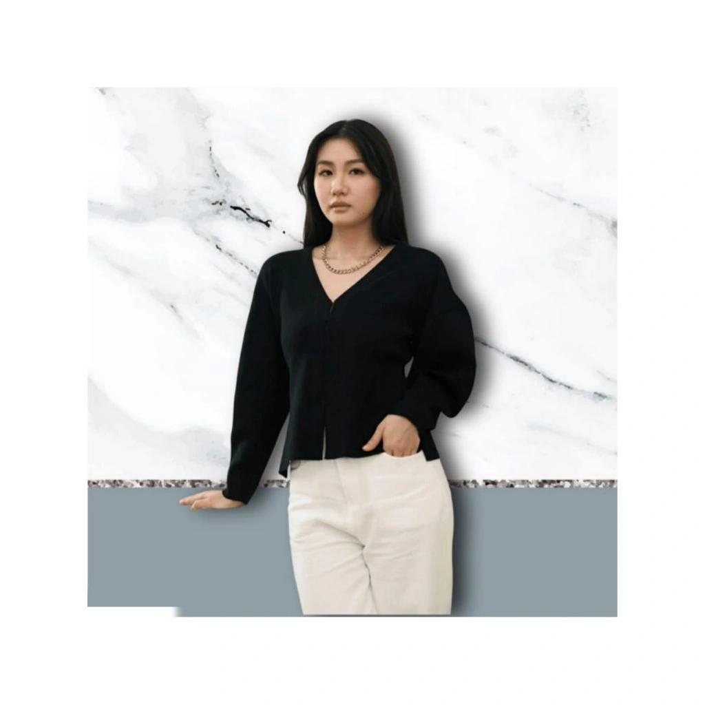 Cardigan Knit Wanita - Kardigan Rajut Wanita - Women's Classy Knit Cardigan
