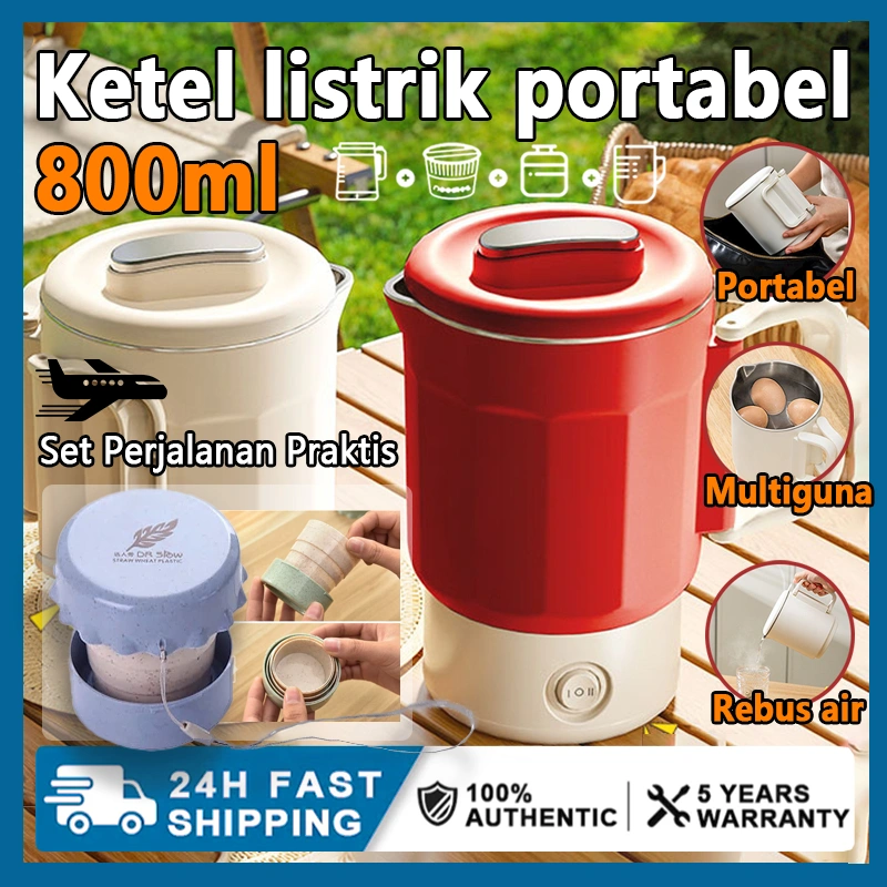 Ketel Listrik Lipat Portable untuk Perjalanan & Rumah | Multifungsi  Bisa Rebus Air Masak Lipat Teko
