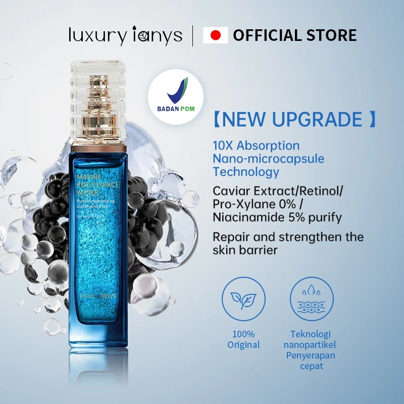 luxury Ianys Marine Caviar Essence Toner Wajah 120ml Hydrating Soothing Toner Melembabkan Menenangkan Memperbaiki Skin Barrier Menghaluskan Kulit Whitening Glow Anti Aging Aman BPOM Semua Jenis Kulit