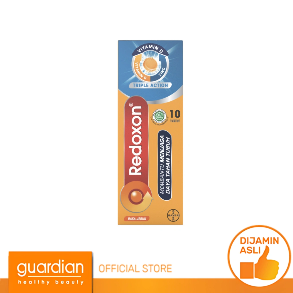 REDOXON Double Action Vitamin C + Zinc Rasa Jeruk 10 Tablet