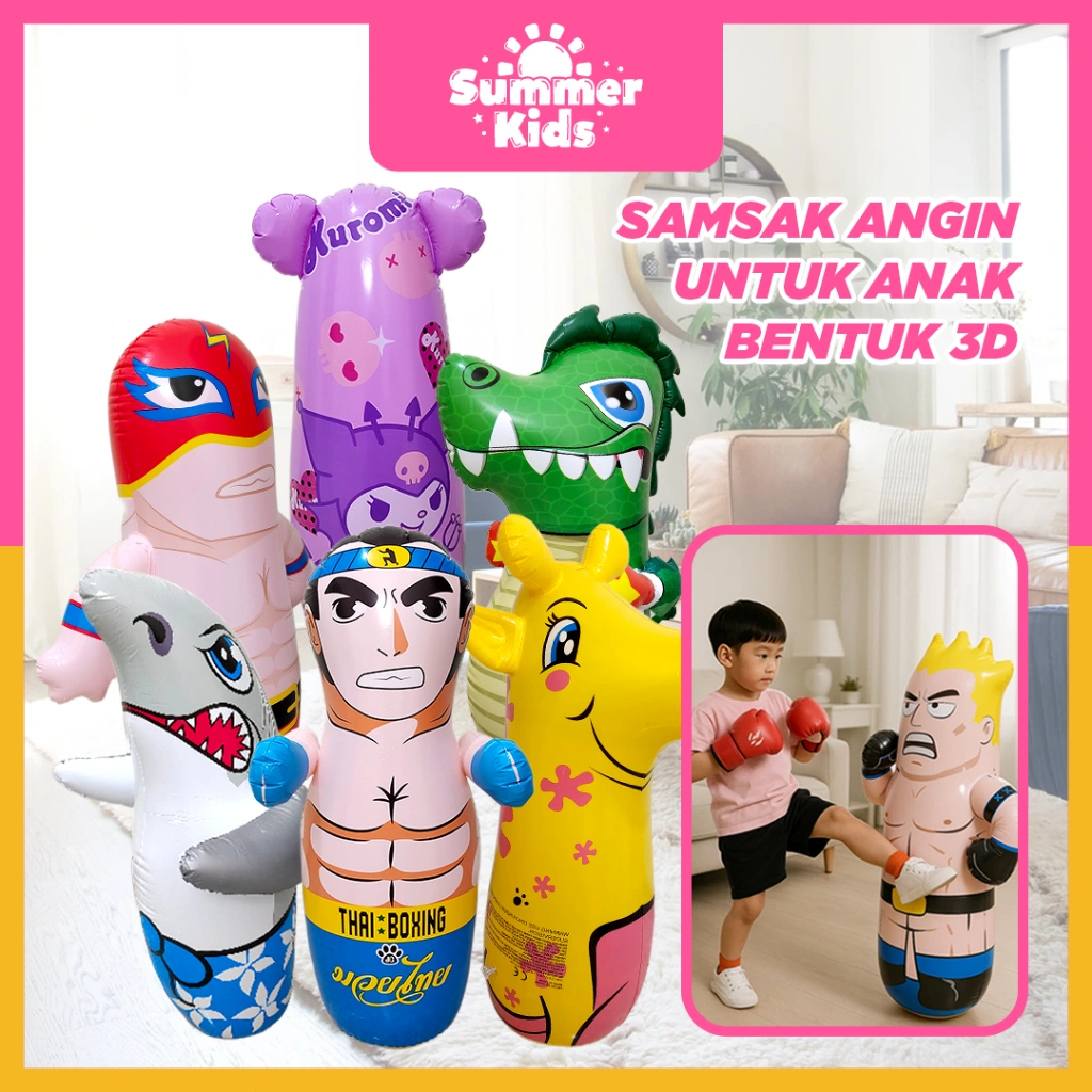 Balon Tinju Intex 3D Bop Bags Boneka Tinju Anak Samsak Tinju Anak Mainan Tinju Anak - Summerkids