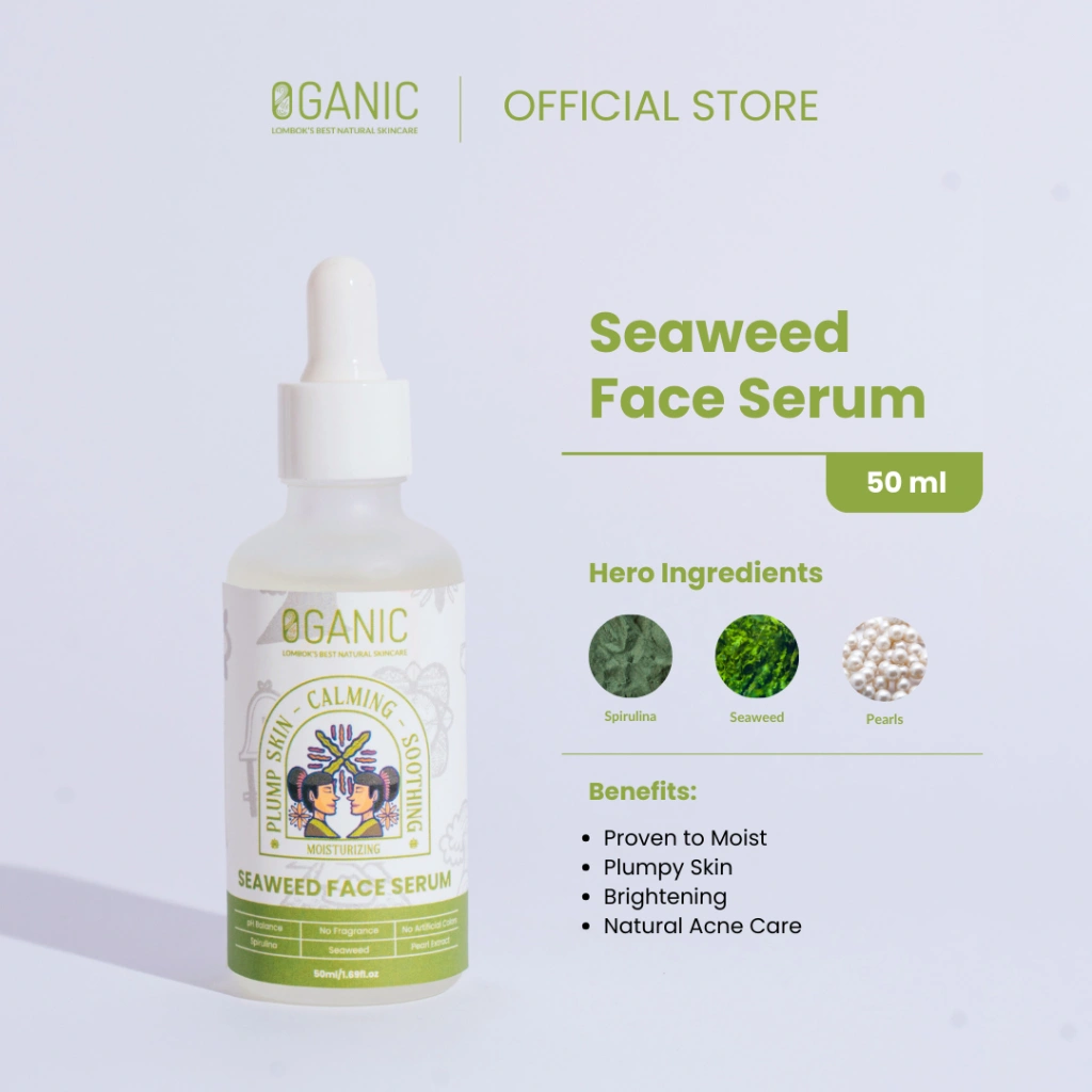Oganic Natural Acne Care Face Serum 50ml - Mencerahkan Kulit, Meredakan Kemerahan, Meredakan Jerawat, Membantu Memudarkan Bekas Jerawat, Melembabkan Kulit & Memperbaiki Skin Barrier