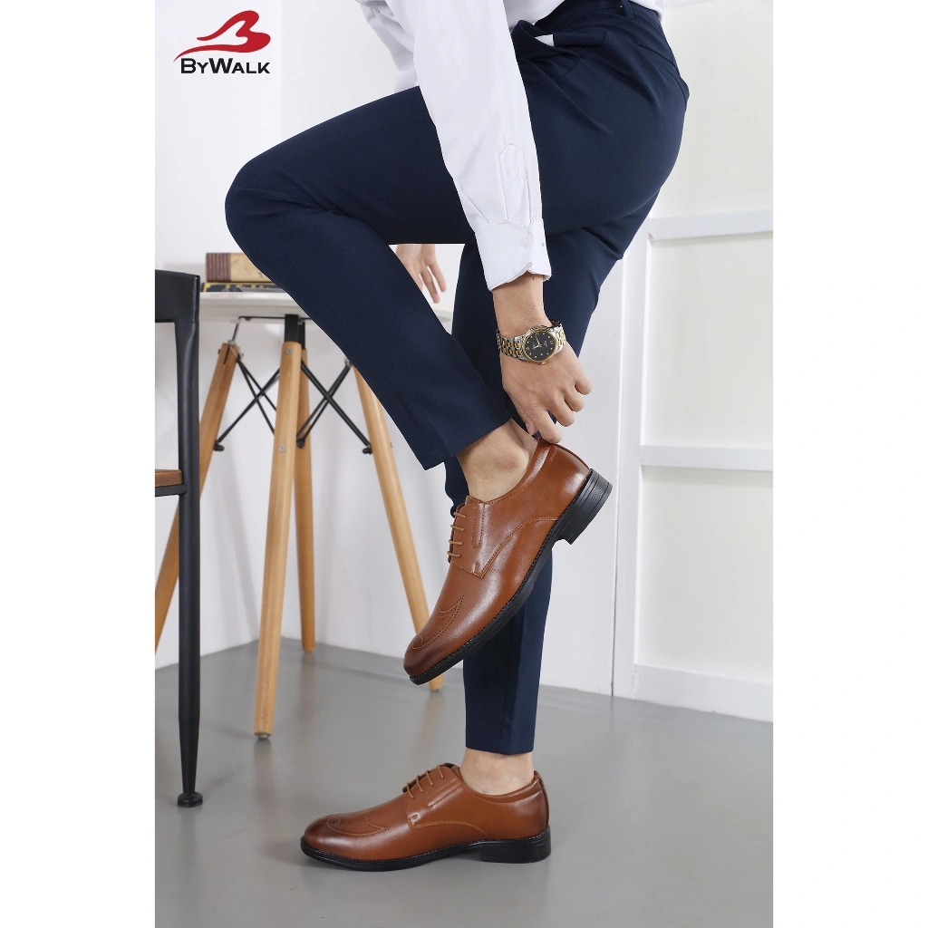 BYWALK PALERMO1 Sepatu Pria Loafers Derby Kerja Kantoran Formal Shoes Hitam