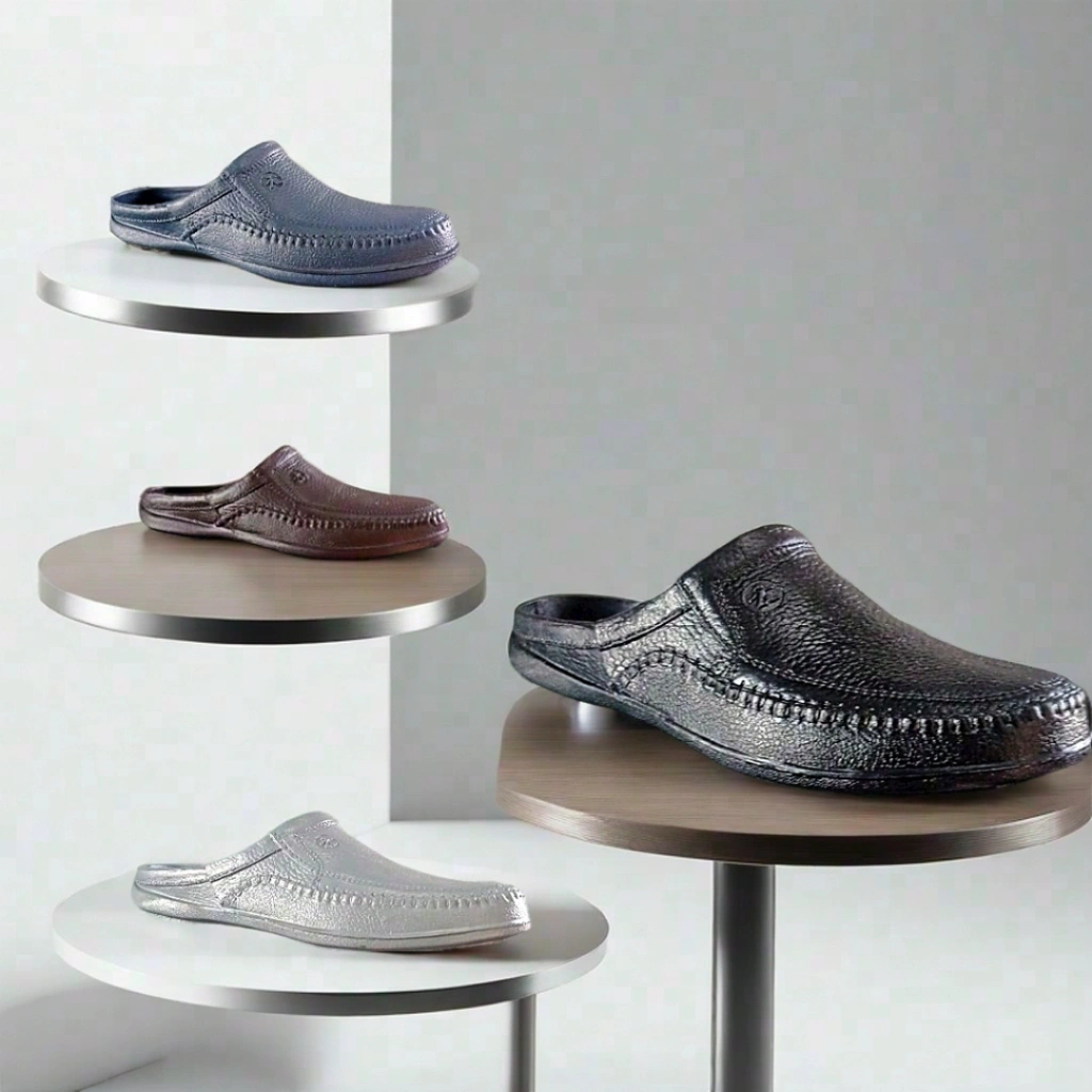 Sandal Selop Pria Tamara Line 195 – Anti Licin & Tebal | Sepatu Sandal Slip On Karet Nyaman