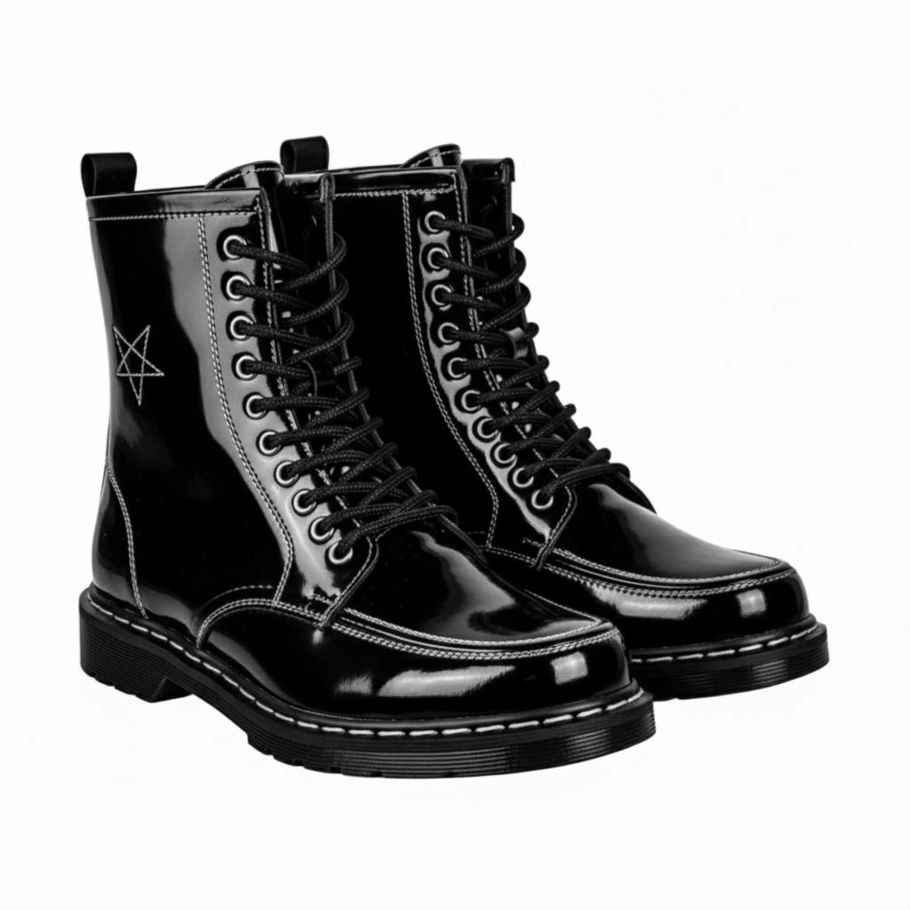 HARVEY - Sepatu Docmart Stars Boots tinggi 10Hole Pria