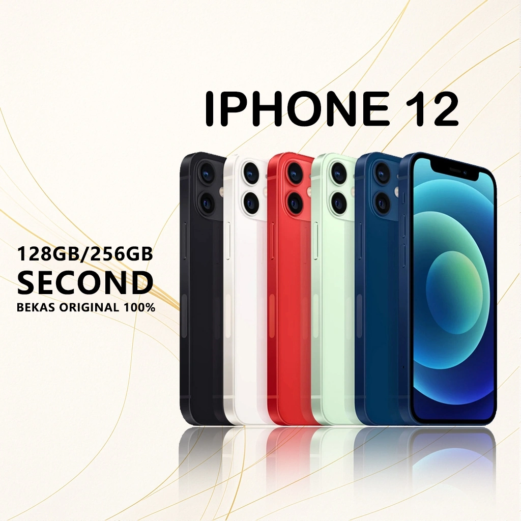 iPhone 12 256GB/128GB/64GB  Second Original 100% Fullset Like New