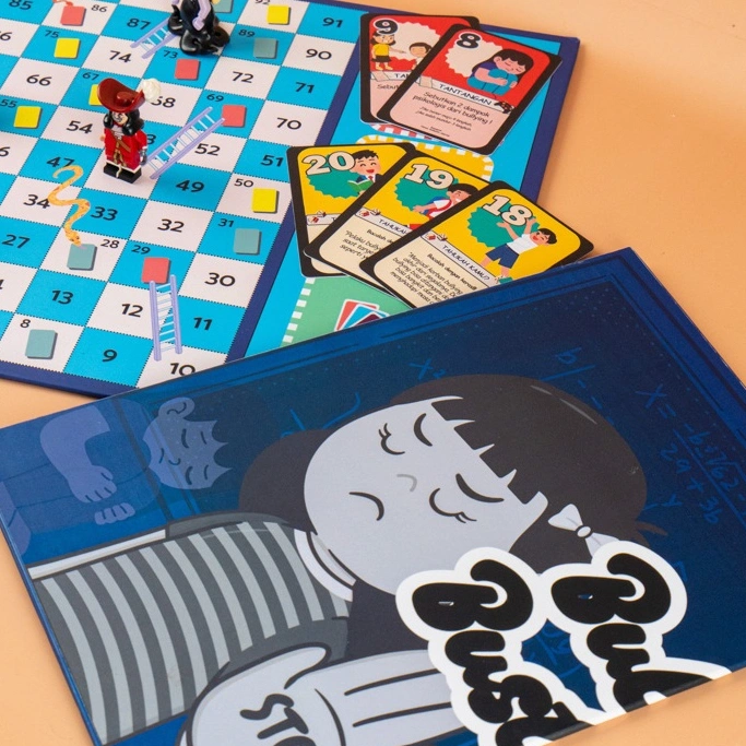 Board Game Custom – Papan Permainan Edukatif Lipat A3 / Maksimal 60x60 cm dilipat Full Color