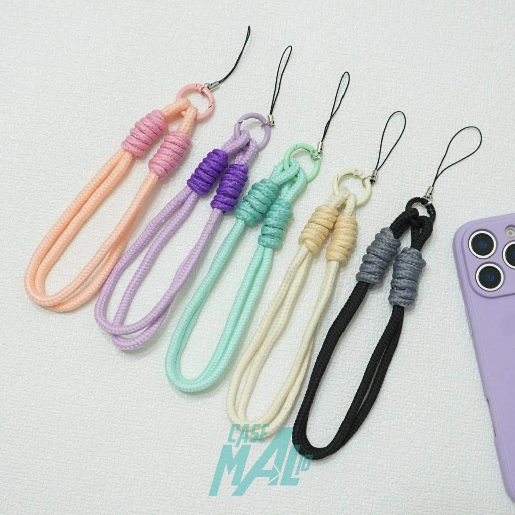 Gantungan Hp Gelang tali  - Tali Strap Aestetic - Strap Kekinian - gantungan handphone lucu