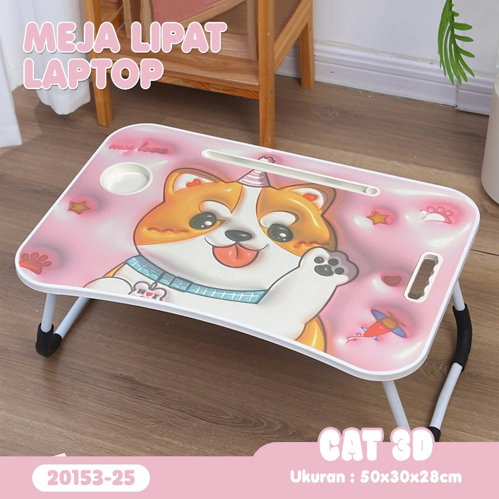 Meja Belajar Anak Lipat Karakter – Ukuran 60x40 & 50x30 cm – Cocok Sekolah & Rumah | BAGCRUISERACC