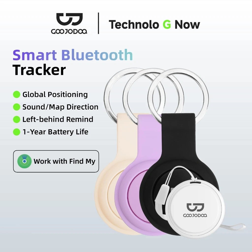 GOOJODOQ Bluetooth Smart Anti-Lost Locator Hanya Mendukung iOS untuk Anak-anak, Kunci, Hewan Peliharaan, Ponsel