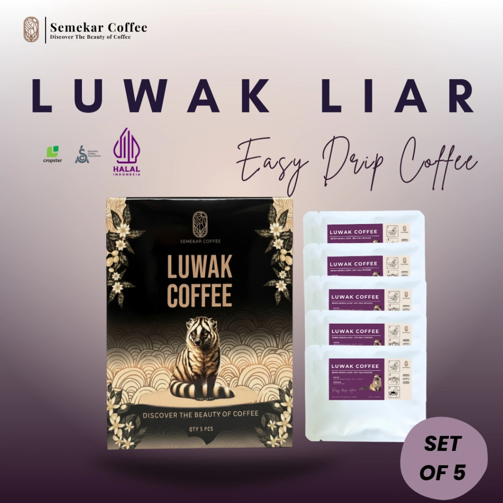 Semekar Coffee - Kopi Drip Bag Luwak Arabica Specialty Set Box