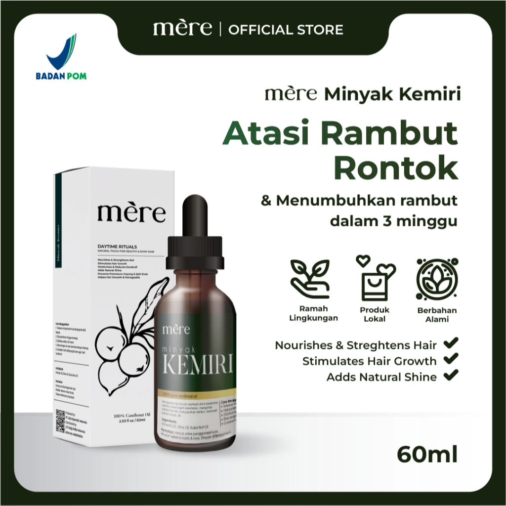mère Minyak Kemiri Perawatan Rambut Botak dan Rontok