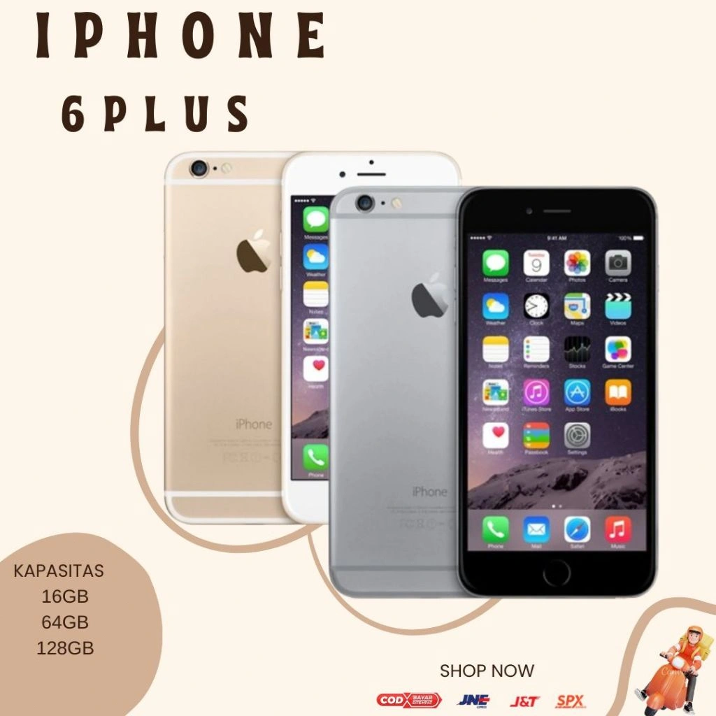 HP IPHONE 6 PLUS SECOND BERKUALITAS HARGA TERJANGKAU / MURAH DENGAN TAMPILAN LEBIH LUAS