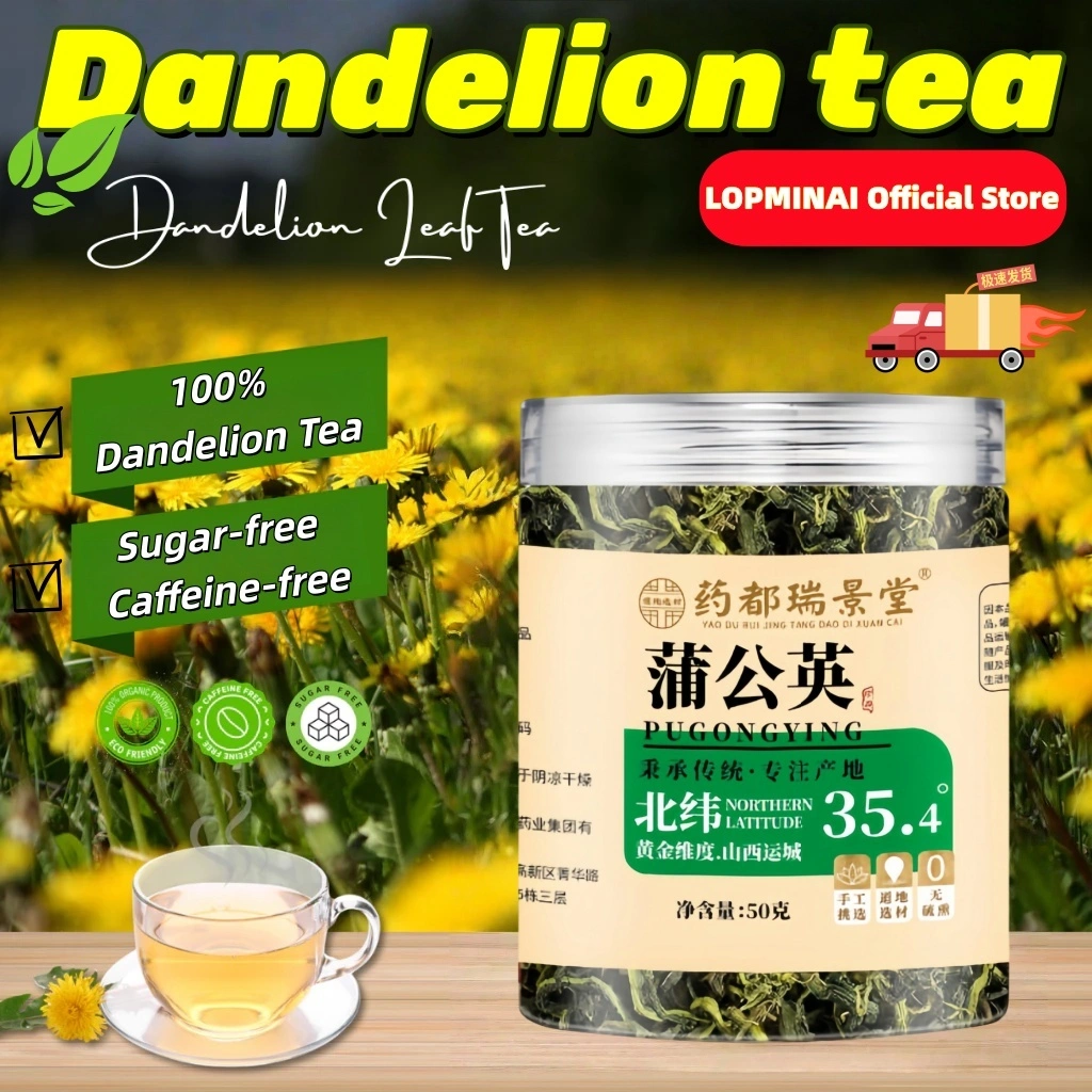 DAUN DANDELION/ DANDELION LEAF (50gr) PREMIUM minuman teh dandelion herbal kesehatan bagi tubuh artisan tea teh detox penurun berat badan usus insulin diabetes dan kolesterol