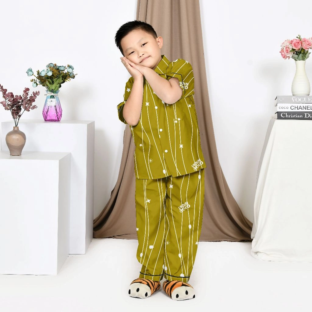 Nyenyak Piyama Anak Laki 1 - 6 Tahun Bahan Katun Sintetis / Baju Tidur Karakter Cowok -AMS