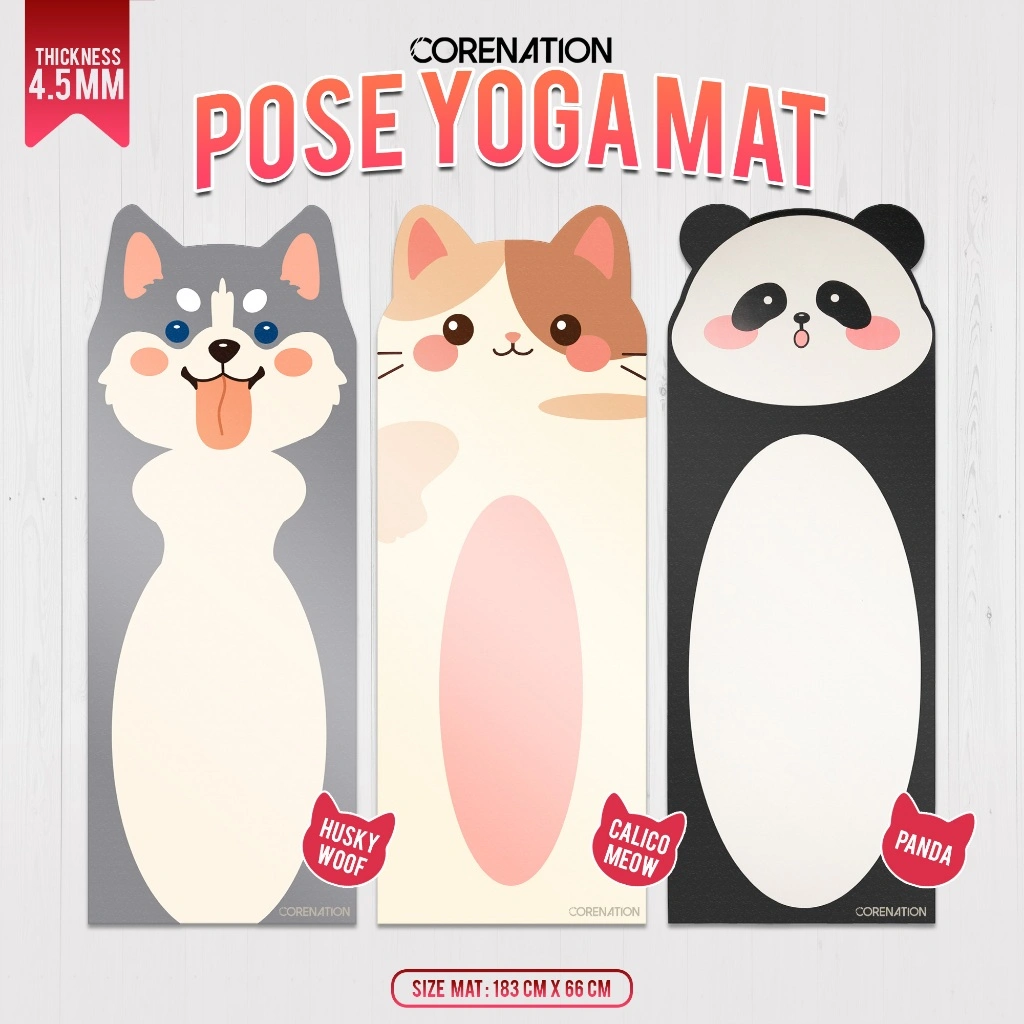 CoreNation Pose Yoga Mat | Matras Yoga | Matras Olahraga 4,5MM | Matras Olahraga Senam