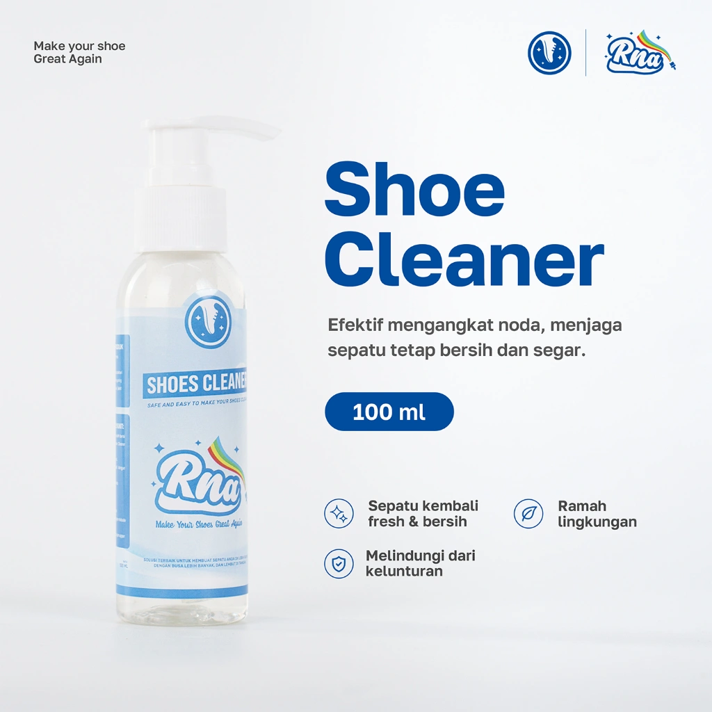 Rnasoap - Sabun Cuci Sepatu Melindungi sepatu dari kelunturan dan kerusakan lem sepatu 100ml