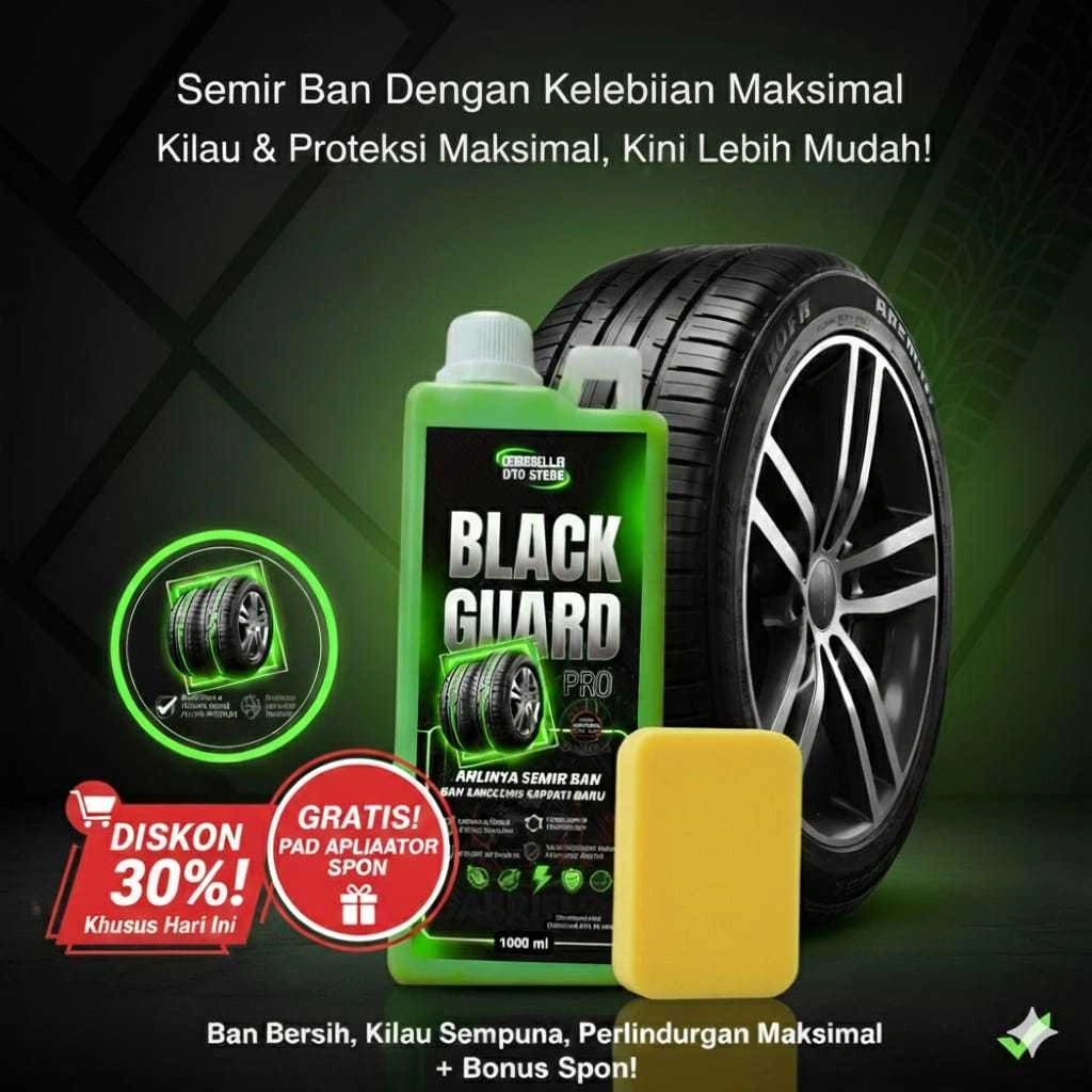 GABRIELLA GLOW BLACK GUARD semir ban dan Penghitam dasboar motor mobil 1000ML