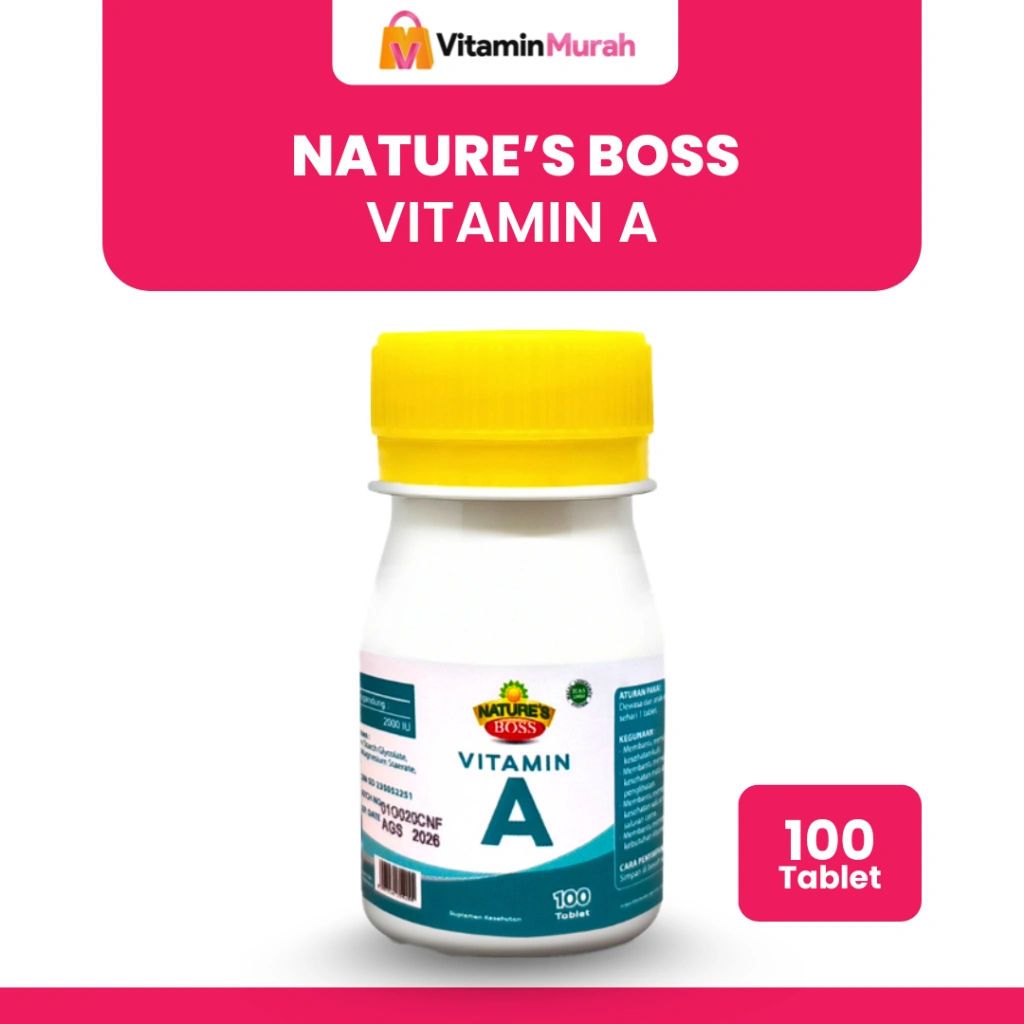 NATURE'S BOSS VITAMIN A ISI 100 TABLET - SUPLEMEN KESEHATAN