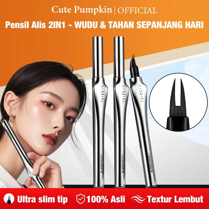 [Promo]3PCS AMG Pencil Alis Waterproof 2&4 Tips Eyebrow Pen Long Lasting Anti Luntur Natural Eye Makeup Eyebrow Waterproof Dan Tahan Lama Pensil Alis 2 cabang Eyebrow Pencil