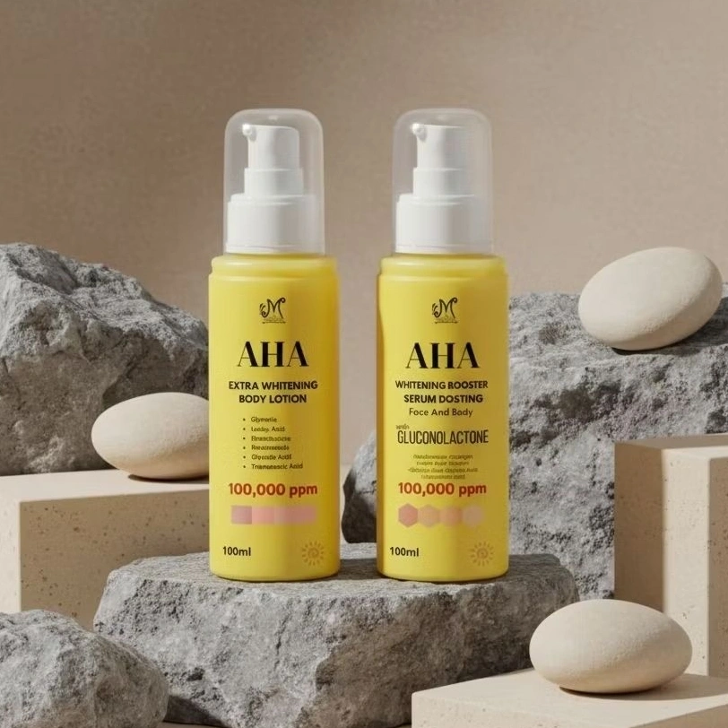MISS TI - AHA Gluconolactone whitening Body Lotion & Serum 100.000 ppm (BPOM) pilih varian