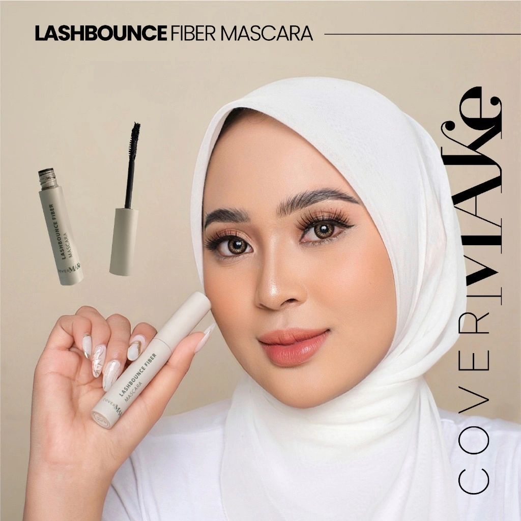 Covermake LashBounce Fiber Mascara Waterproof Lebih Tebal dan Lentik
