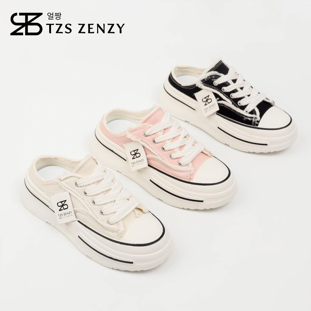 TZS Zenzy Hervy Slip On Canvas - Sepatu Canvas Wanita - Canvas Slip On Wanita - Sepatu Sneakers
